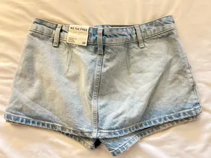 free people denim mini skirt thumbnail 2