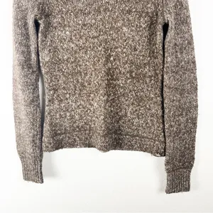 PRANA Brown Marled Long Sleeves V-Neck Knit Sweater Size Medium Cabin Neutral thumbnail 8