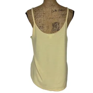 Athleta Wind Down Sleep Cami Waffle Knit Loungewear Butter Yellow Size Large‎ thumbnail 2