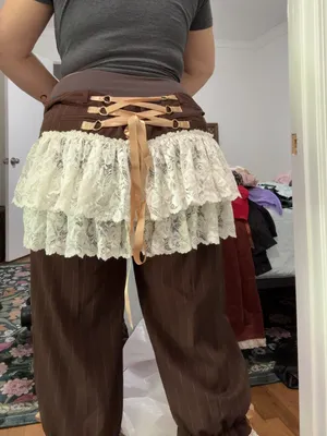 Steampunk corset pants Brown Size L thumbnail 8