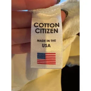 Cotton Citizen Sweatshirt Wonen XS Ivory Zipper Sides Crew Neck‎ Athleisure thumbnail 10