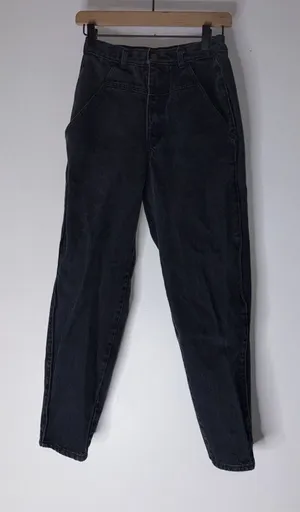 Vintage Dena Black Tapered Mom Gothic Hip Hop Jeans‎ Size 10 thumbnail 1