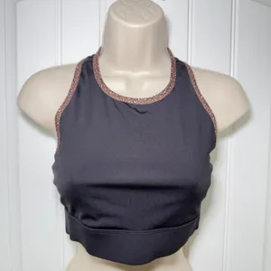 Fabletics Black Small Trinity High Impact Sports Bra Yoga Racerback‎ Athleisure thumbnail 7