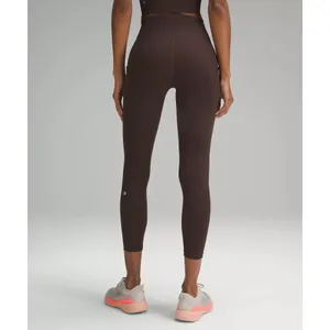 Lululemon. Wunder Train High-Rise Tight with Pockets 25" Espresso Size 8 NWT thumbnail 2