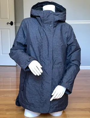 Columbia Women’s Hooded Insulated Winter Parka Jacket Gray Size S Like New thumbnail 1