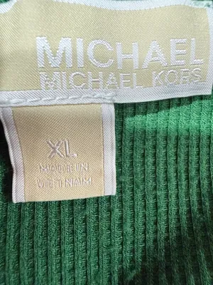 Michael Kors Soft Kelly green Cowl Neck Sweater size XL thumbnail 3