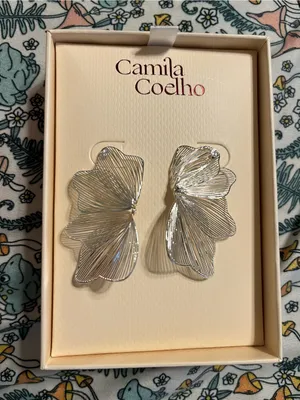 Camila Coelho Silver Floral earrings thumbnail 5