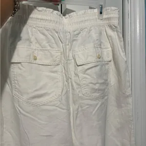 Gap Women’s Classic Drawstring Cotton Pants - White thumbnail 5