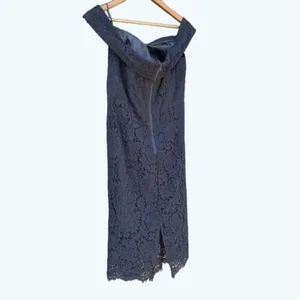 Bardot Medium Bella Black Lace Off Shoulder Mini Cocktail Dress NWT thumbnail 8