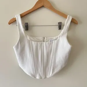 Princess Polly White Kaeshia Bustier Crop Tank Top Size 10 thumbnail 2