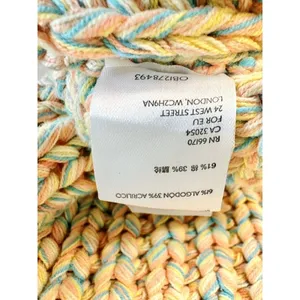Free People‎ Hoopla Boxy Tank XS Pastel Multicolor Chunky Knit Boho Oversized thumbnail 14