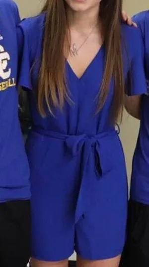 Blu Spero royal blue romper thumbnail 3