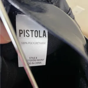 Pistola‎ Alice Utility Midi Skirt in Navy Vinyl Size 29 thumbnail 8