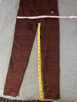 Gymshark Leggings Adapt Fleck Seamless Leggings L Large Brown EUC thumbnail 1