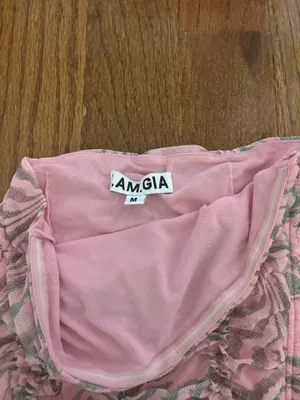 I AM GIA parton tube top in pink swirl - M thumbnail 4