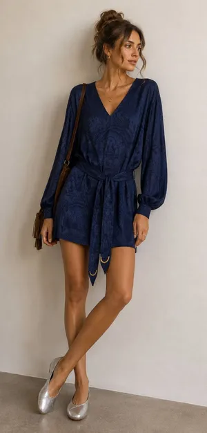 Scotch & Soda Blue Medieval Print Mini Dress Womens L Kings All Seeing Eye Crest thumbnail 1
