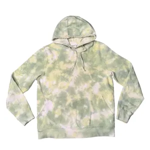 Richer‎ Poorer Hoodie Womens Large Green Tie Dye Excellent Fleece Pullover thumbnail 1