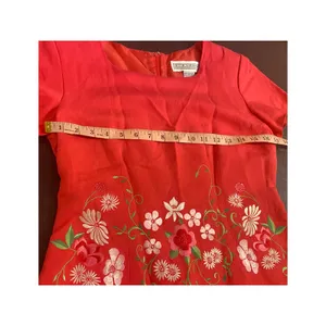 Jessica‎ Howard Pink Linen Blend Embroidered Sheath Dress 8 Spring Church Garden thumbnail 6