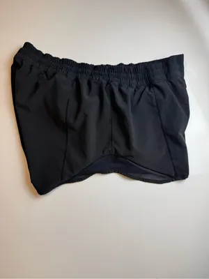 Lululemon Speed Running Shorts‎ Black Lined Athletic Gym Yoga Women Size 8 thumbnail 4
