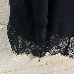 Free People Intimately Easy Livin Slip Black Embroidered Dress size XS thumbnail 6