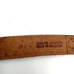 Tooled Leather Belt The Ritz Accessories Floral Motif Tan thumbnail 6