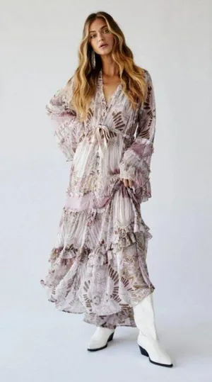 💕FREE PEOPLE💕 Lover to Lover Dress by Bali~ Bohemian Print Small NWOT thumbnail 1