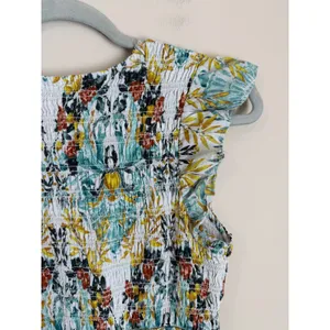 Anthropologie Somerset Maxi Dress Womens S Multi Floral Smocked Tiered OB1387071 thumbnail 4