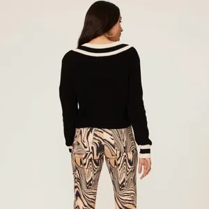 Black and White Varsity Cardigan thumbnail 3