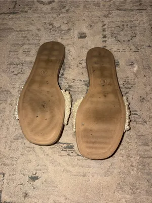 a new day Ivory Pearl-Embellished Slide Sandals thumbnail 3