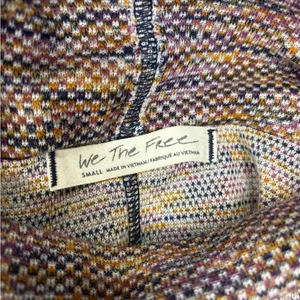 Free‎ People We the Free Sunny Days S Multicolored Turtlenck Long Sleeve Sweater thumbnail 7
