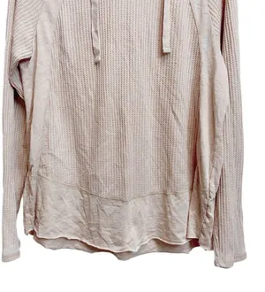 LINCOLN OUTFITTERS Henley Sweater Hoodie Pullover Waffle Knit thumbnail 2