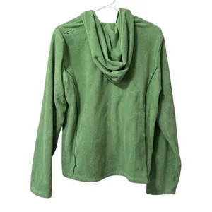 Horny Toad & Co Green Hooded Fleece‎ Zip Up Jacket Women Size Large Pockets thumbnail 2