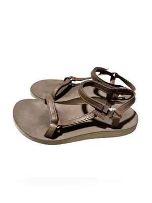 Teva Women's Original Universal Slim Lea Sandals Size 7 Casual Travel Shoe Brown thumbnail 3