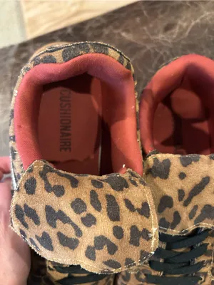 Cushionare Astro Retro SneakerLeopard Print Oversized Fold-over Skate Tongue thumbnail 6