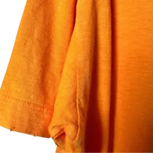 Aerie Oversized Short Sleeve Casual Style Bright Orange V-Neck T-Shirt Sz S thumbnail 5
