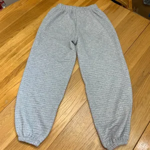 Princess Polly‎ Sweatpants Womens Size 6 Light Grey Ribbed Jogger Elastic Waist thumbnail 6