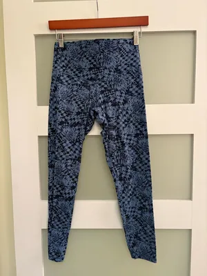 Aerie Hi-Rise Real Me Xtra 7/8 Blue Camoflauge Leggings Size Medium thumbnail 2