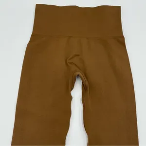 Set Active Leggings Brown Women Size XS Running‎ Yoga Athletic Micro Fiber Nylon thumbnail 4