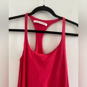 Susana Monaco Red Scoop Neck Racerback Mini Dress With Shelf-Bra Size XS thumbnail 2