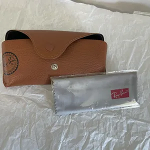 Ray-Ban Brown Leather Sunglasses Case thumbnail 4
