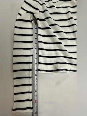 Urban Outfitters BDG Black and Cream Striped Scoopneck Sweater thumbnail 3