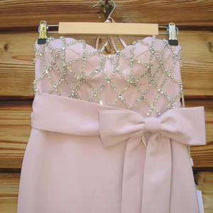 MAC DUGGAL 2294 Strapless Crepe Embellished Bustier Gown With Bow thumbnail 10