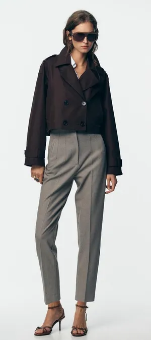 Zara High Waisted Pants thumbnail 1