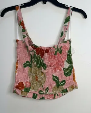 Paper Heart Floral Maxi skirt and top‎ linen blend set small thumbnail 1