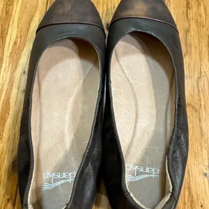 Dansko Women's Lisanne Chocolate Brown Leather Ballet Flats Size 37 Size‎ 7 thumbnail 3