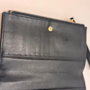 Victoria's Secret Studded Wristlet Wallet Black Zip Around Clutch Organizer thumbnail 5