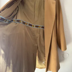 J Crew Double Breasted Wool Blend Coat Camel Size 14‎ Preppy Academia Old Money thumbnail 6