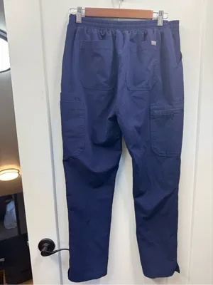 Figs‎ Yola High-Rise Slim Scrub Pant Navy Blue Drawstring Medical Medium TW2000R thumbnail 3