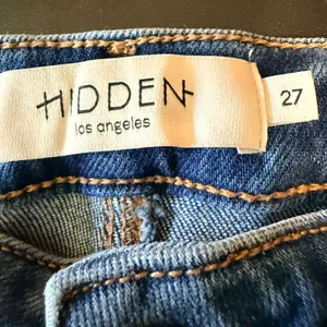 Hidden Jeans Tracey High Rise Straight‎ Leg Distressed Blue Denim Jeans Size 27 thumbnail 3