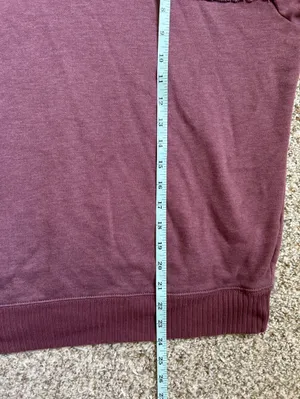 Maurices Dusty Mauve Textured Crewneck Sweater Fall Comfy Casual XL thumbnail 8